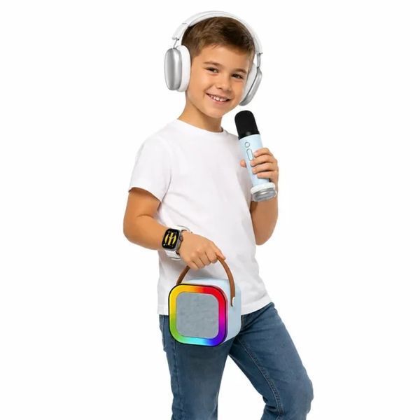 Набір гаджетів K16-COMBO 4 в 1: смарт-годинник, навушники, колонка й мікрофон DR-58748 фото