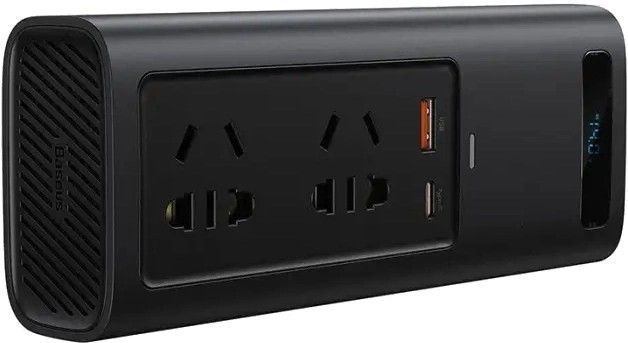 Автомобільний інвертор BASEUS In-car Inverter 150 Вт 220 В Чорний 1835075393 фото