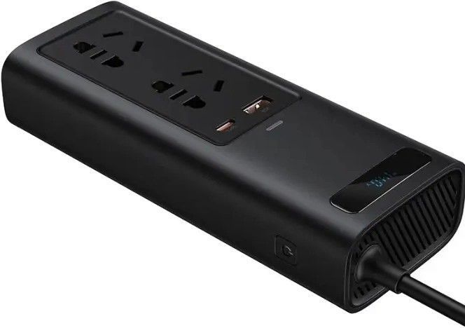 Автомобільний інвертор BASEUS In-car Inverter 150 Вт 220 В Чорний 1835075393 фото