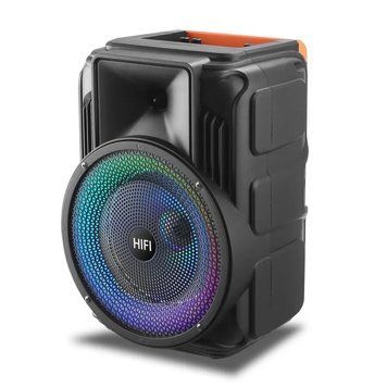 Портативна Bluetooth-колонка RIAS RX-8135W з караоке, 8 дюймів, 10 Вт, RGB-підсвічування 3_05108 фото
