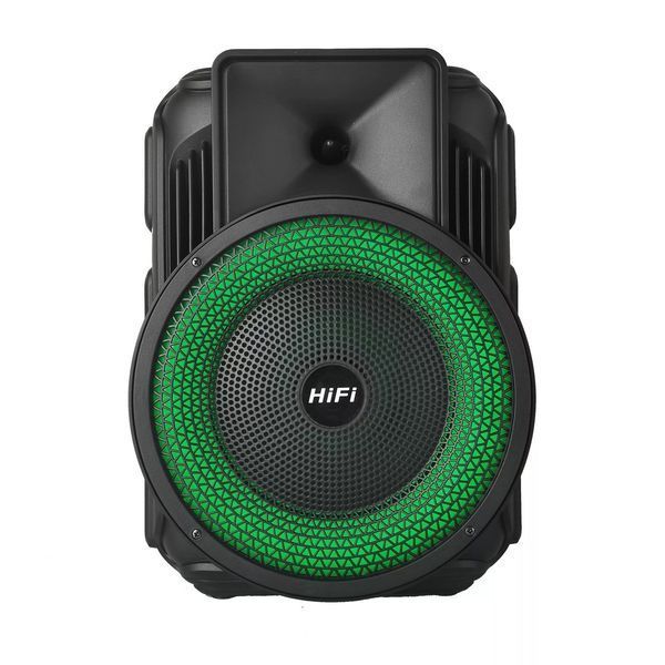 Портативна Bluetooth-колонка RIAS RX-8135W з караоке, 8 дюймів, 10 Вт, RGB-підсвічування 3_05108 фото