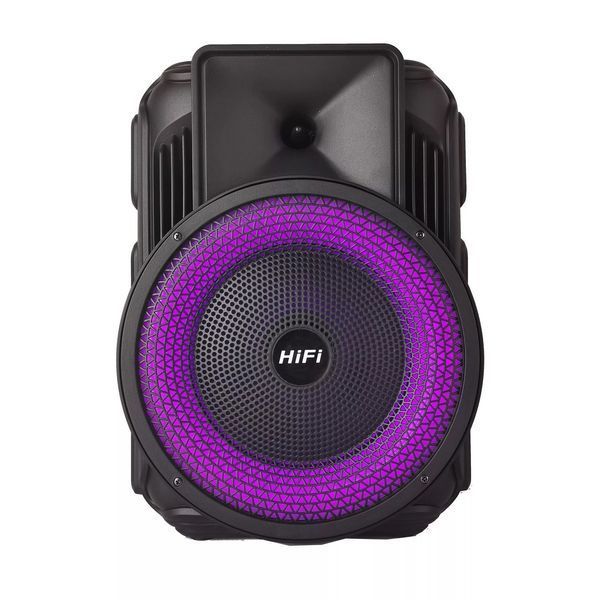 Портативна Bluetooth-колонка RIAS RX-8135W з караоке, 8 дюймів, 10 Вт, RGB-підсвічування 3_05108 фото