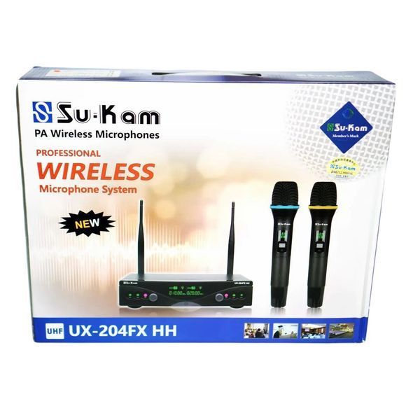 Радіосистема Su-Kam UX-204FX: база і 2 ручні радіомікрофони, UHF 3_05380 фото