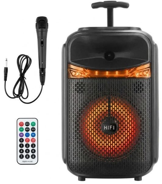 Портативна Bluetooth колонка RIAS RX-8188 10 Вт Чорний 2104619435 фото